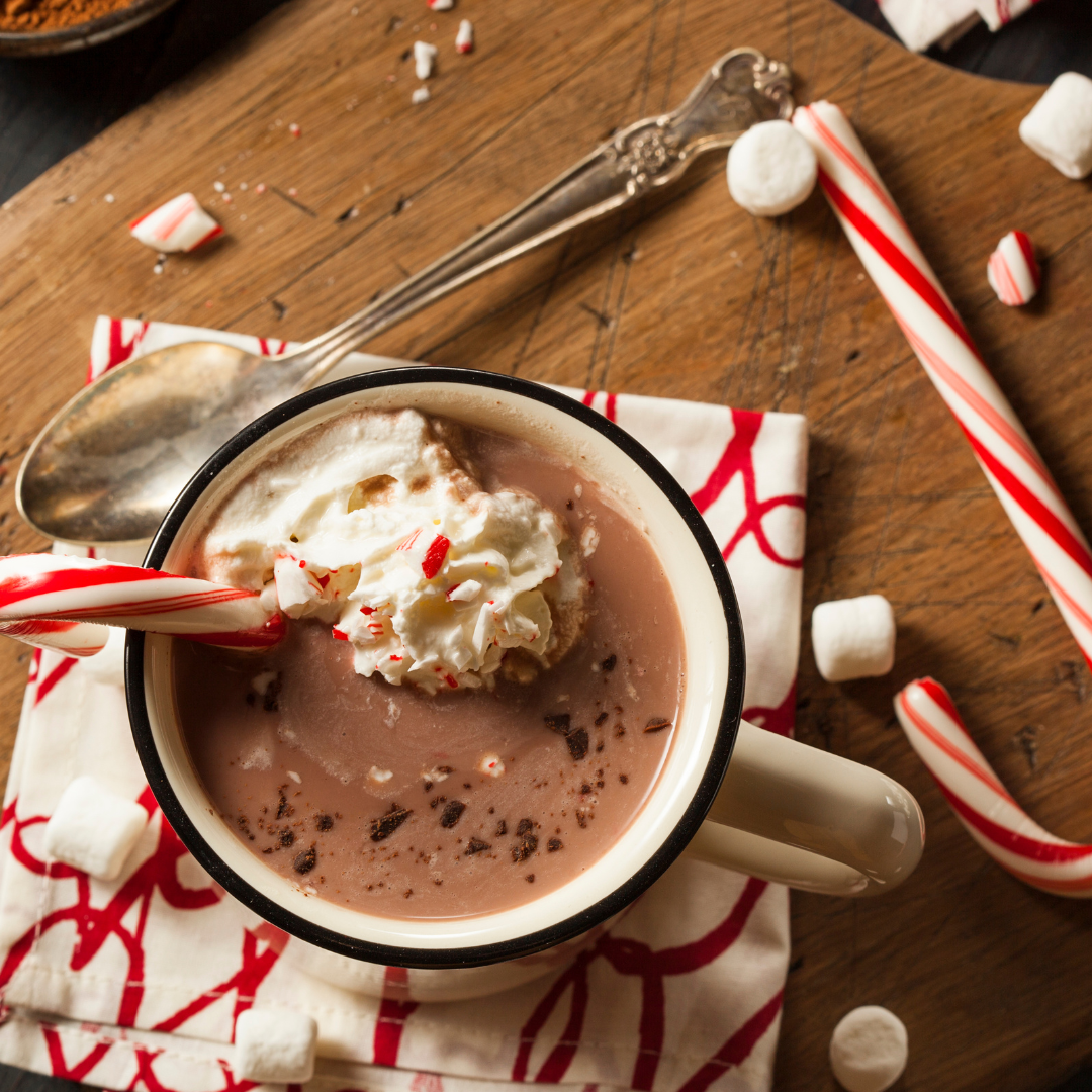 Plant Powered Peppermint Hot Chocolate